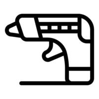 Hot glue gun with adjustable temperature control for repairing and crafting vector