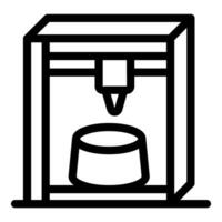 3d printer creating a cylinder, additive manufacturing in action vector