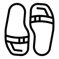 Pair of slippers resting side by side, embracing comfort and relaxation vector