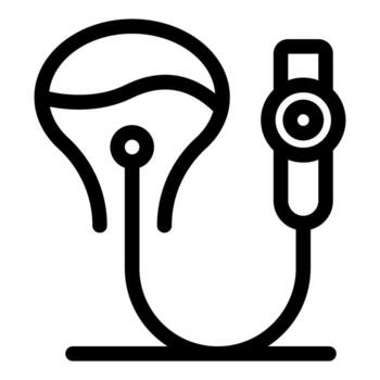 inalámbrico en oído auriculares conectando a un dispositivo vía Bluetooth vector