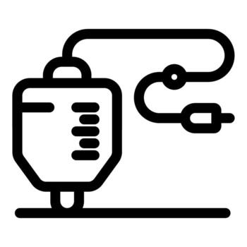 Electronic device connecting using cable with plug vector