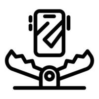 Smartphone addiction as bear trap closing on mobile phone vector