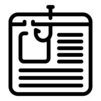 Phishing attack stealing sensitive data through malicious website vector