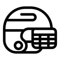 Hockey helmet protecting player during fast paced game vector