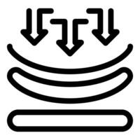 Orthopedic mattress reducing pressure points for comfortable sleep vector