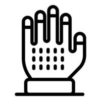 Vr glove providing realistic tactile feedback for immersive experience vector