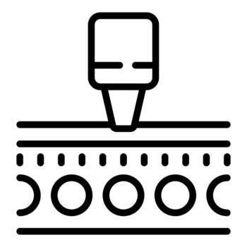 3d impresora edificio objeto capa por capa utilizando el plastico filamento vector