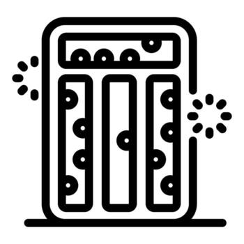 Elevator moving up and down with flashing lights indicator vector