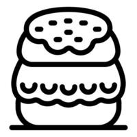 Delicious burger with sesame seeds and sauces, tempting fast food treat vector