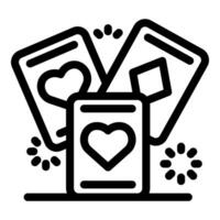 Playing cards with hearts and diamonds falling down creating a burst of excitement vector