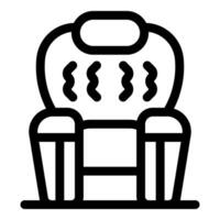 Comfortable modern soft armchair relaxing furniture for living room or office vector