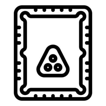 de billar mesa con pelotas atormentado arriba, Listo para el romper, parte superior ver vector