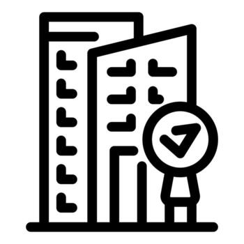 edificio validación asegurando la seguridad y conformidad en construcción y arquitectura vector