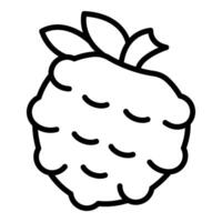 Fresh raspberry icon representing healthy eating and sweet dessert vector