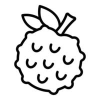 Fresh exotic lychee fruit with leaves and stem growing naturally vector