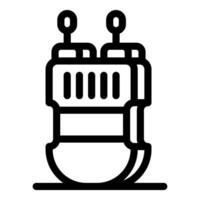 Two walkie talkies standing side by side, ready for communication vector