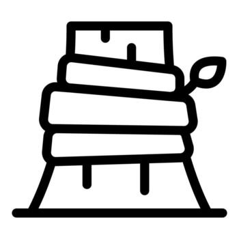 Grafting process showing growing leaf on tree trunk vector