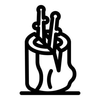 plantando múltiple plántulas en árbol maletero para repoblación forestal proyecto vector