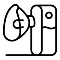 Oxygen mask connected to oxygen concentrator delivering supplemental oxygen vector