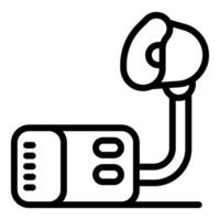 Wireless microphone connecting to a portable audio recorder device vector