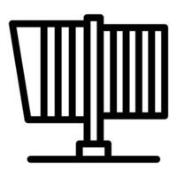 Turnstile gate access control system security entrance icon vector