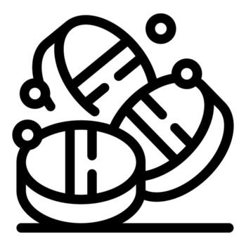 Effervescent tablets dissolving, creating bubbles in water vector