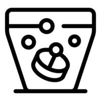 Washing machine cleaning a spinning top toy with soap bubbles vector