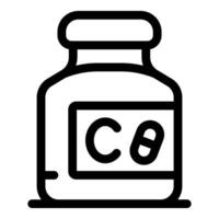 Calcium supplement bottle promoting bone health and wellness vector
