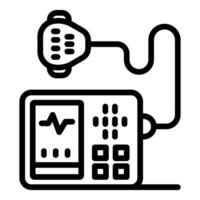Medical device measuring heart rate and oxygen saturation vector
