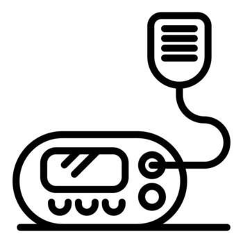 Portable radio transceiver communicating using a microphone vector