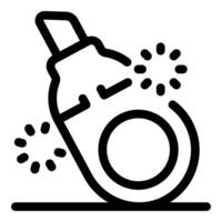 Electric unicycle emitting sparks while rolling on the ground vector