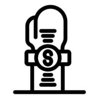 Corruption, bribery, illegal money laundering and offshore accounts hiding cash vector