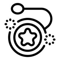 Yo yo toy with star shape spreading magic and happiness vector