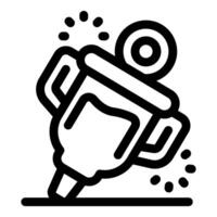 Dropping trophy losing first place award depicting failure disappointment icon vector
