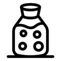 Chemical flask holding liquid with bubbles representing scientific experiment vector