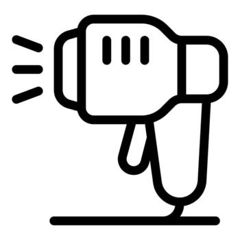 código de barras escáner leyendo un producto código emitiendo un ligero haz vector