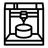 3d printer creating a cylinder, innovative additive manufacturing technology vector