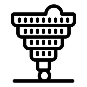 3d printer building a sphere using additive manufacturing technology vector