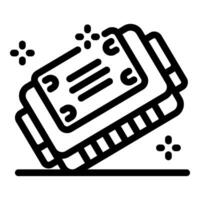 Computer modern ram memory icon showing fast processing speed vector