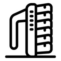 Electric iron showing temperature control buttons icon illustration vector