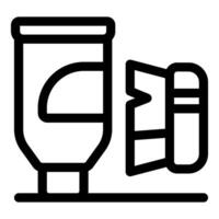 Shoe polish and brush maintaining footwear vector