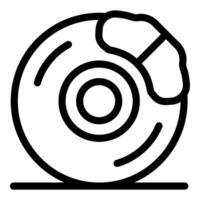 Brake pad pressing on disc brake rotor, stopping power in action vector