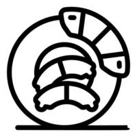 Brake pads and disc rotor ensuring safe stopping power vector