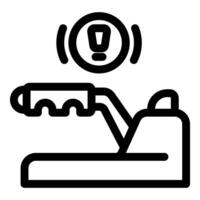 Parking brake warning light activating while pulling lever upwards vector