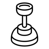 Gear stick shifting lever showing manual transmission control vector
