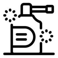 Disinfectant spray eliminating bacteria and viruses for surface cleaning vector