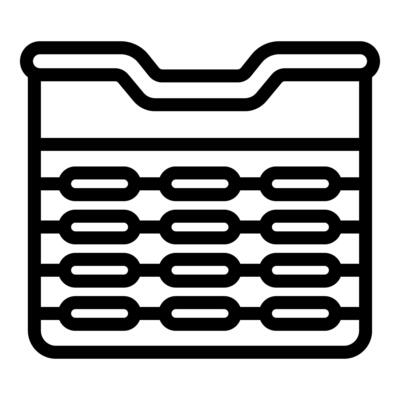 Abacus representing calculating and counting with traditional tool