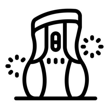 Wireless gaming mouse emitting light signals while resting on a surface vector