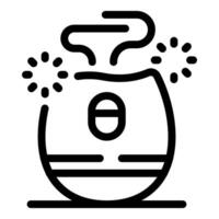 Aroma diffuser spreading pleasant scent with sparkling cleanliness vector