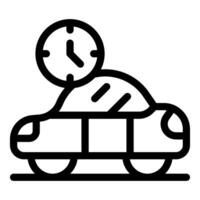 Car sharing time management and rental service vector